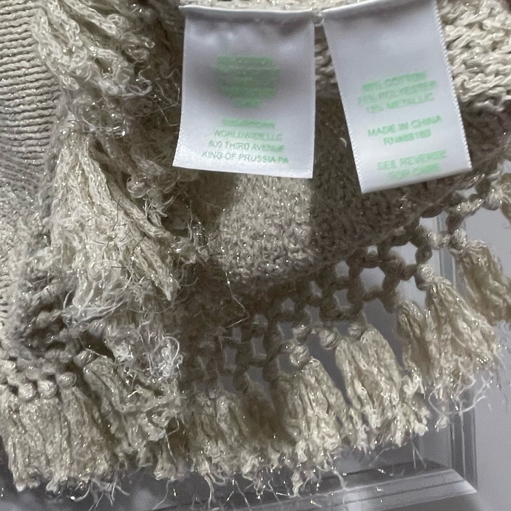 Lilly pulitzer limon sweater sleeveless metallic top - Picture 7 of 10